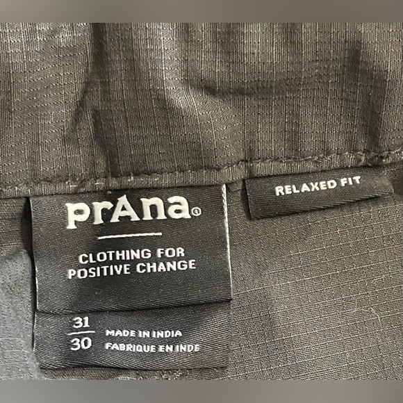 prAna Palisades Ripstop Field Mens Pants Dark Iron Gray 31x30 Relaxed Fit Hiking - Picture 9 of 13